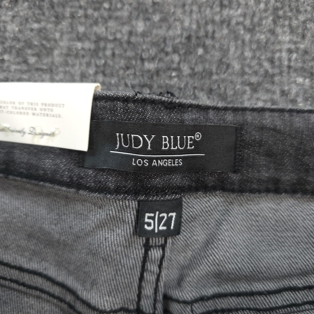Judy Blue Jeans Womens 5/27 Black Boyfriend Mid Rise Relaxed Stretch Denim NEW - Picture 3 of 14